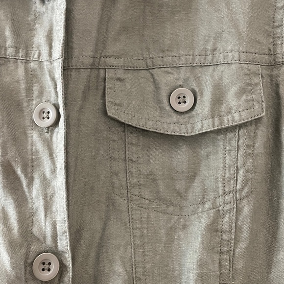 Quince 100% European Linen Jacket, Light Cargo - Picture 5 of 7